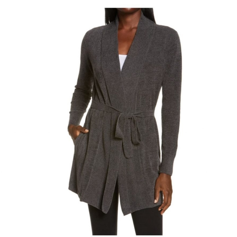 🎉HP🎉 NEW Barefoot Dreams CozyChic Drape Rib Cardigan